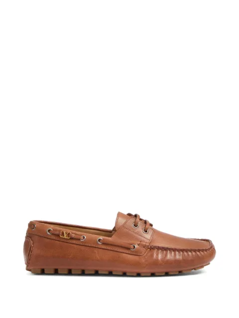 Valentino Garavani Fastaway driver loafers Brown YS0J59PNJ