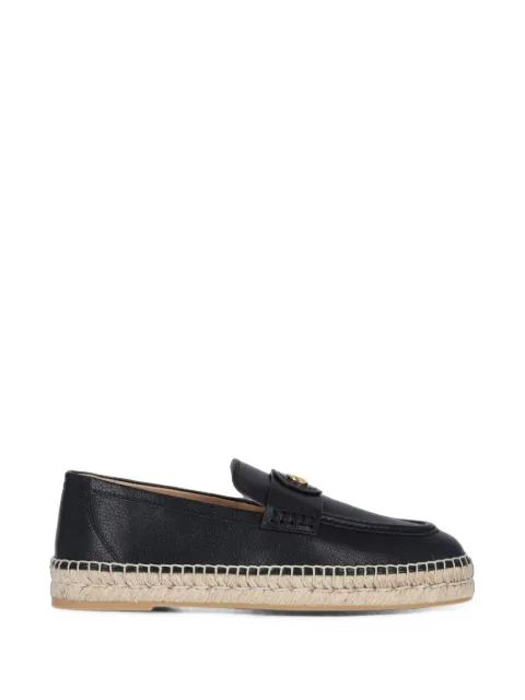 Valentino Garavani Palm Avenue calfskin loafers Black YS0K00UDX
