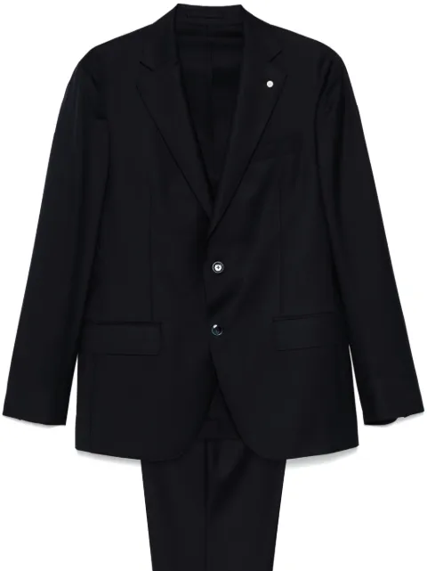 LUIGI BIANCHI MANTOVA virgin wool suit Blue 0050472406