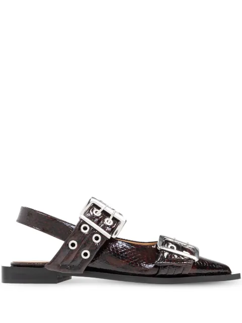GANNI buckle ballet flats S2951