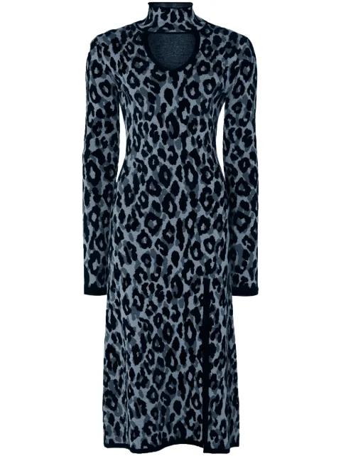 Temperley London Adonis knitted dress Blue 24AWADK54394