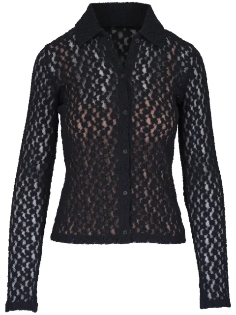 Vince floral lace shirt Black V053984611001BLK