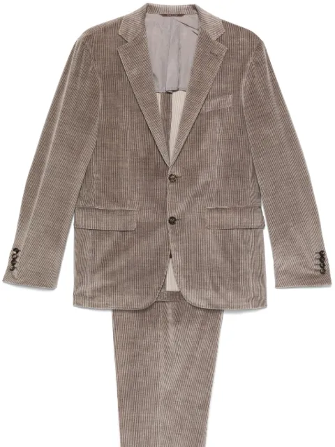 Canali corduroy suit Brown E2527053LR