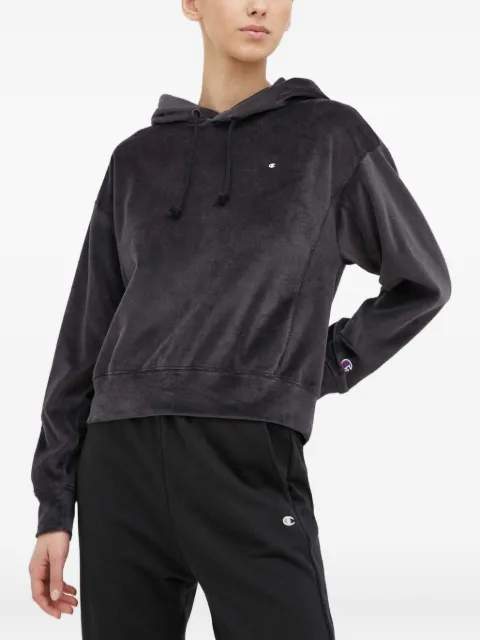 Champion drawstring logo hoodie Grey 116256