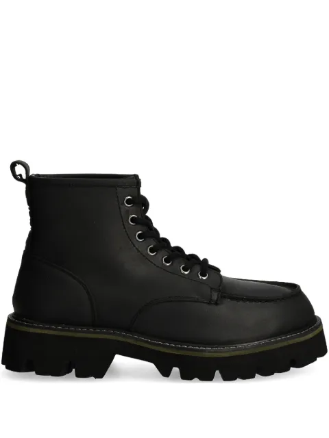 Blauer leather ankle boots Black F4RUSK03LEP