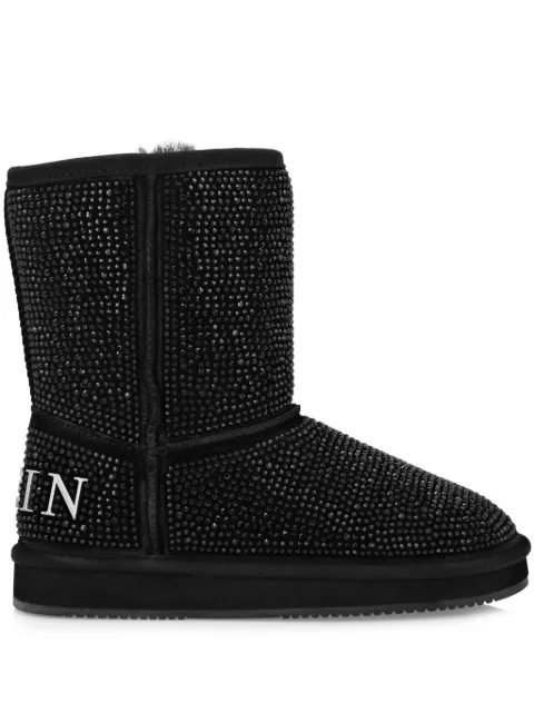 Philipp Plein crystal-embellished boots Black LADSWSE0898PTE003N