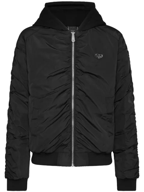 Philipp Plein padded bomber jacket Black LADCMRB2835PNY002N