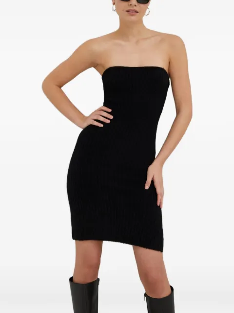 HERSKIND rib strapless mini dress Black 4517886