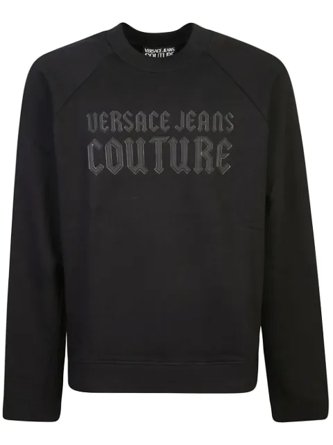 Versace Jeans Couture Gothic logo sweatshirt Black 77GAIL01CF02L