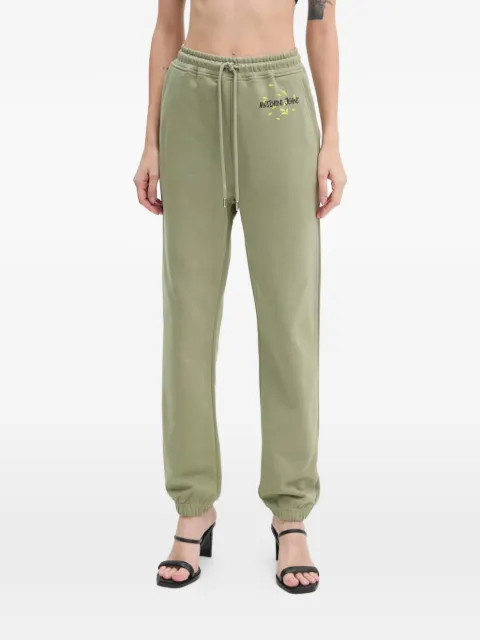 MOSCHINO JEANS drawstring printed trousers Green 3198732