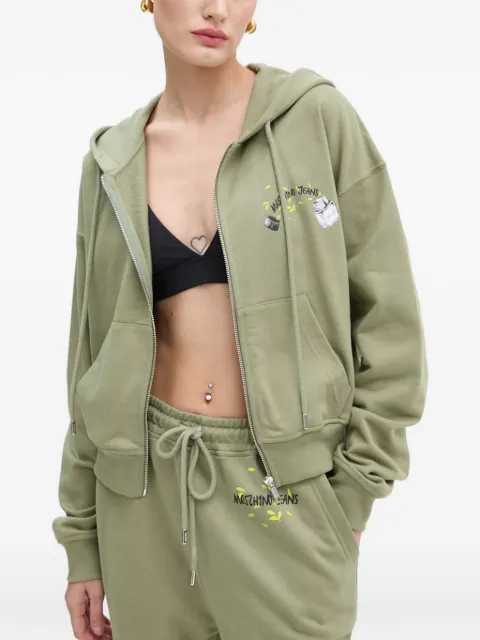 MOSCHINO JEANS zip-fastening sweatshirt Green 17048732