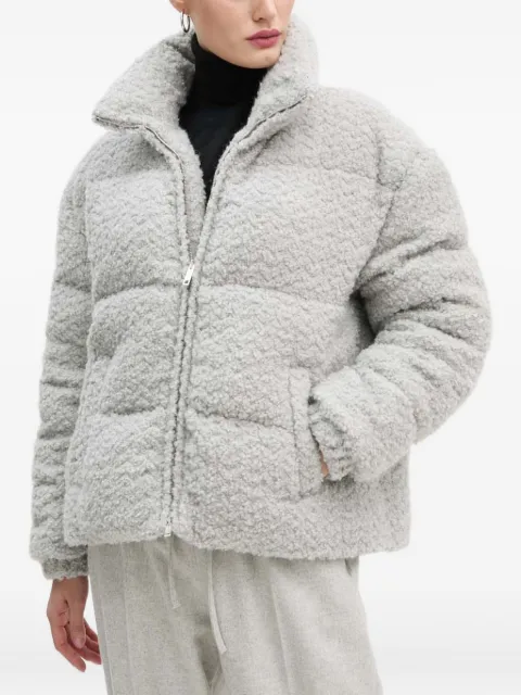 MOSCHINO JEANS zip-fastening puffer jacket Grey 6138718