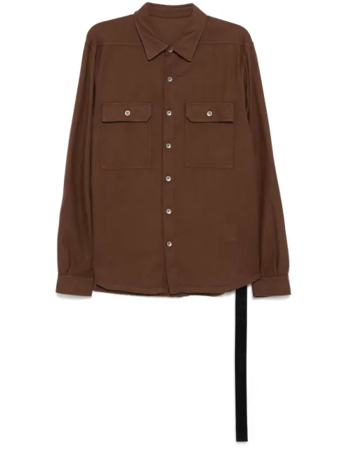 Rick Owens DRKSHDW cotton shirt Brown DU02D2296CFL