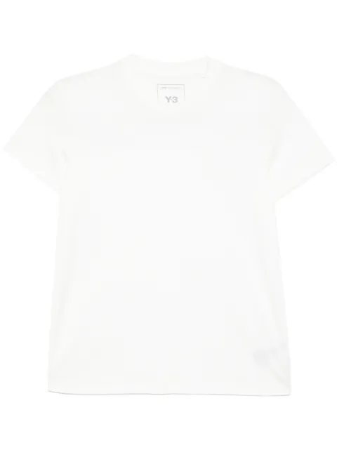 Y-3 logo-print cotton T-shirt White IX0391