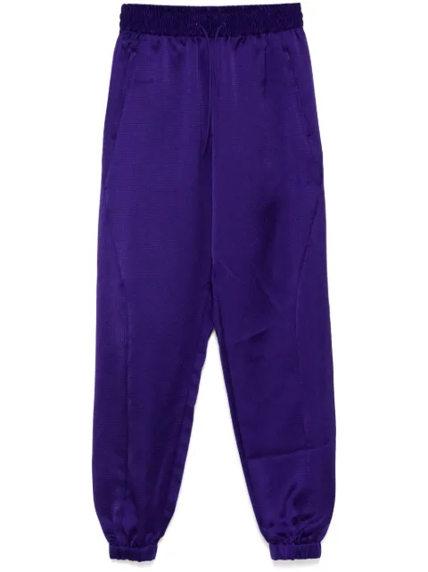 Y-3 logo-print track pants Purple JE3424