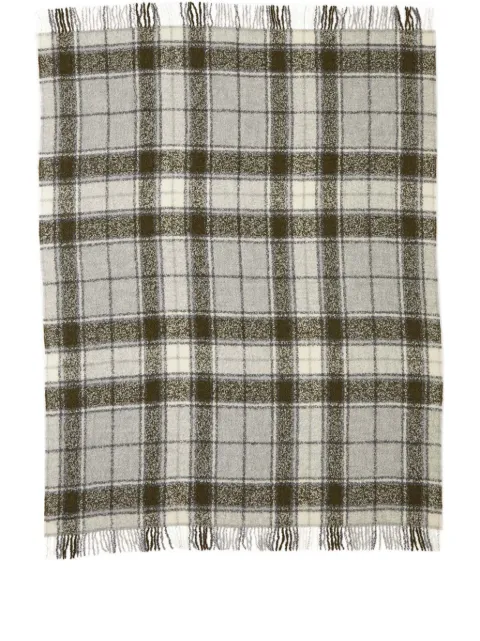 The Conran Shop tartan bouclé Tthrow (130cm x 180cm) Green TCS319684