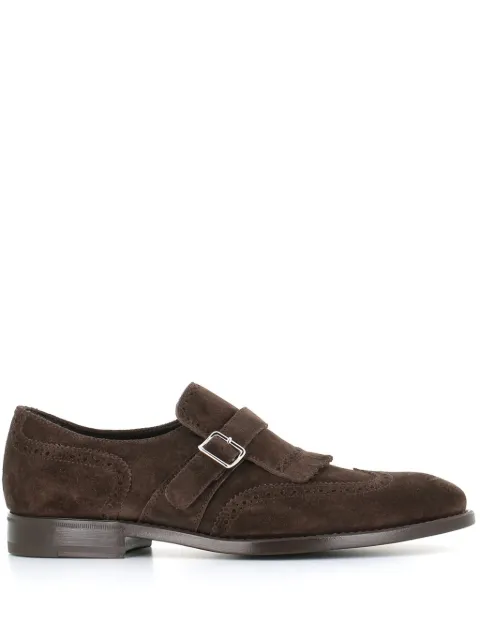 Henderson Baracco suede monk shoes Brown 5830137