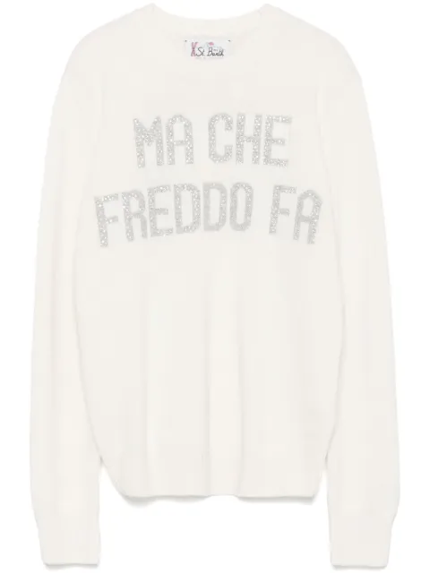 MC2 Saint Barth New Queen sweater White QUE0010