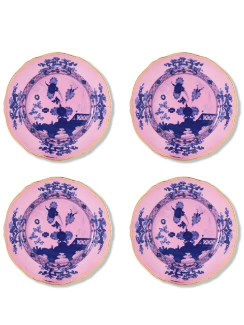 GINORI 1735 Oriente Azalea dessert plates set Pink 003RG00FX4110LX0210