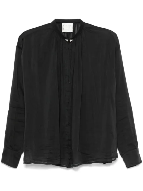 Forte Forte crystal-embellished voile shirt Black 13316