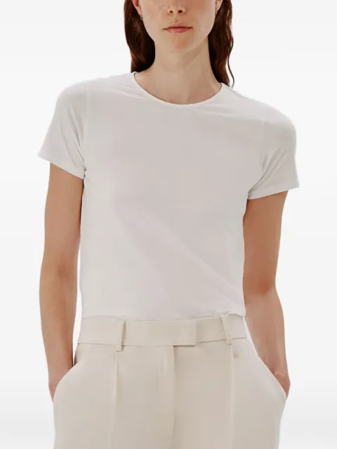 Another Tomorrow fitted T-shirt White A222CT021TC