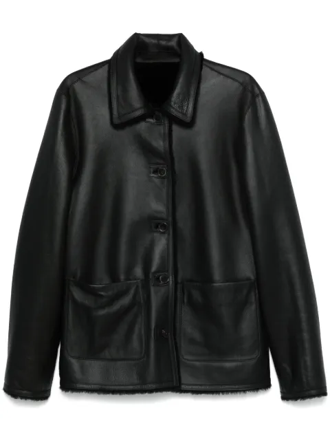 Desa 1972 shearling jacket Black K14238