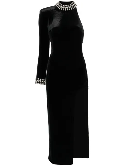 NISSA crystal-embellished dress Black RS14812