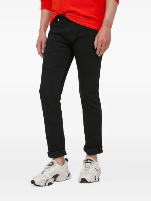 GUESS USA logo-plaque jeans Black M2YAN2D4Q51