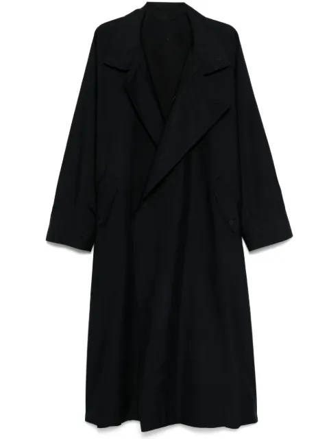 Homme Plissé Issey Miyake Blank trench coat Black HP48FA325