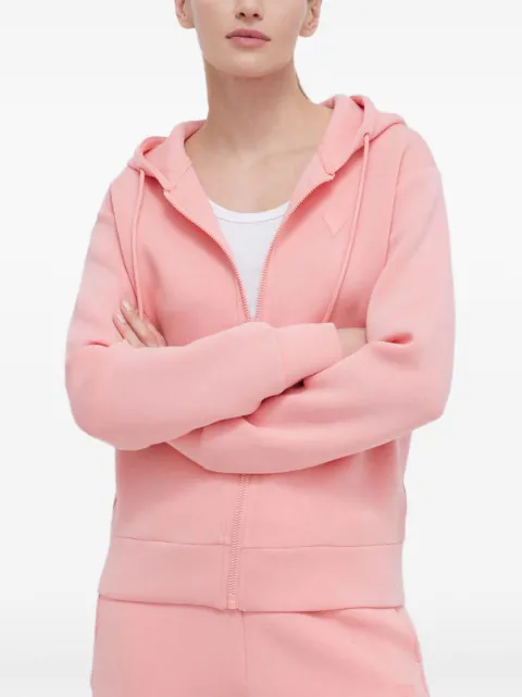 GUESS USA zip-up long-sleeve hoodie Pink V3RQ11K7UW2