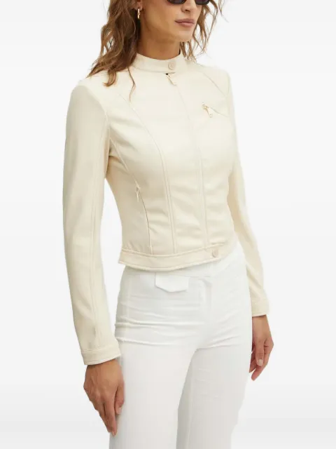 GUESS USA zip-up chest-pocket jacket Neutrals W4YL04WE480
