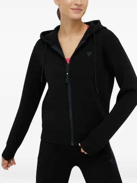 GUESS USA logo-detail hoodie Black V3RQ11K7UW2