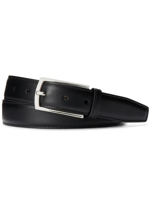 Ralph Lauren Purple Label medium leather belt Black 404859516002