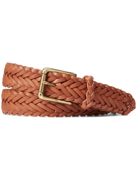 Ralph Lauren Purple Label medium leather belt Brown 404863474002