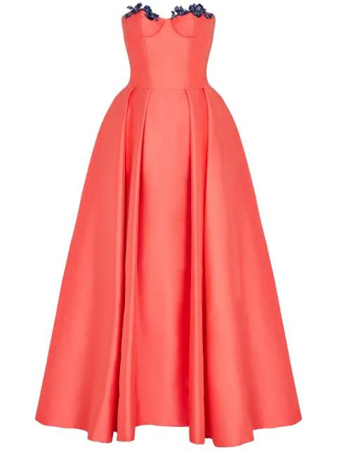 SABINA BILENKO Mariastella gown Orange SBAW24CHERDRSCORA