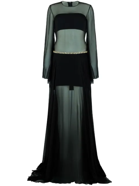 SABINA BILENKO Claudia gown Black SBAW24CLADRSBLK