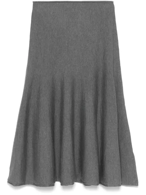 KHAITE Mayu midi skirt Grey 9656511K511