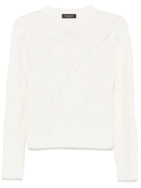 Fabiana Filippi sequin-embellished sweater White MAD224F537D2960000