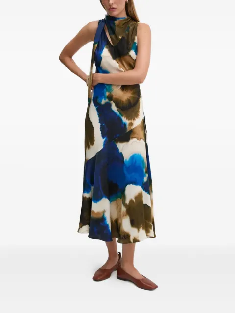 DKNY tie-dye midi dress Neutrals P4GBNU84
