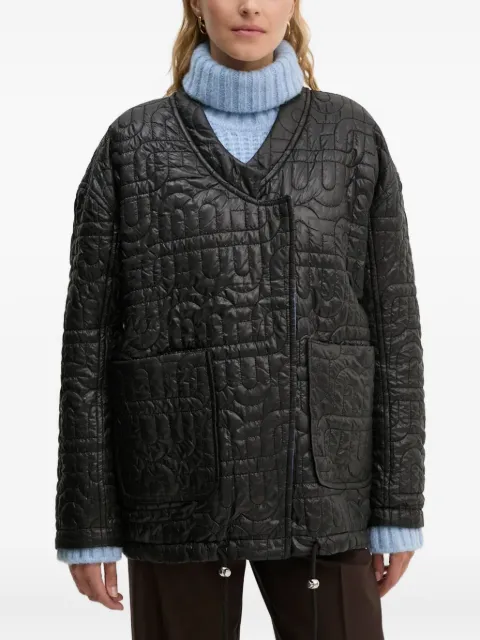 MUNTHE monogram reversible jacket Black 243153524343