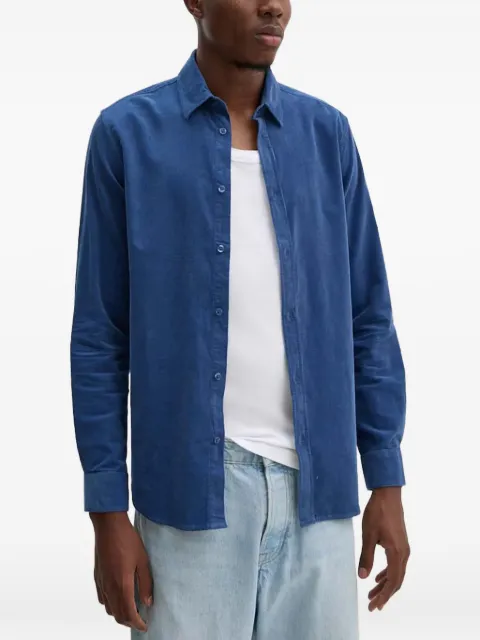 SAMSOE SAMSOE SALIAM corduroy shirt Blue M10000028