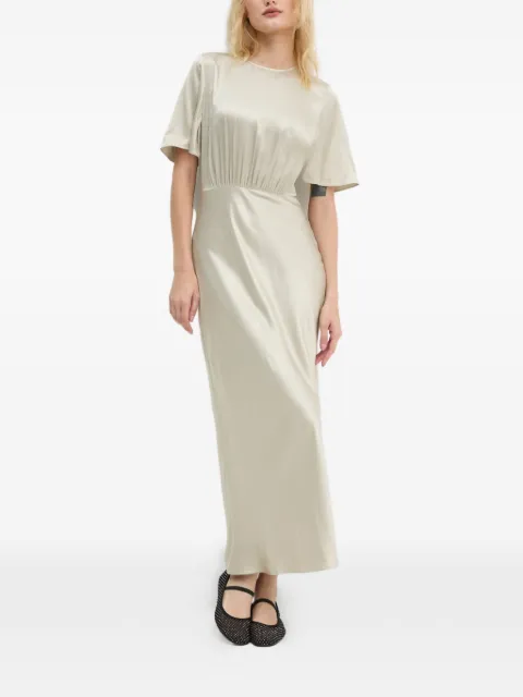 SAMSOE SAMSOE SALUCINDA short-sleeve maxi dress Neutrals F24300091
