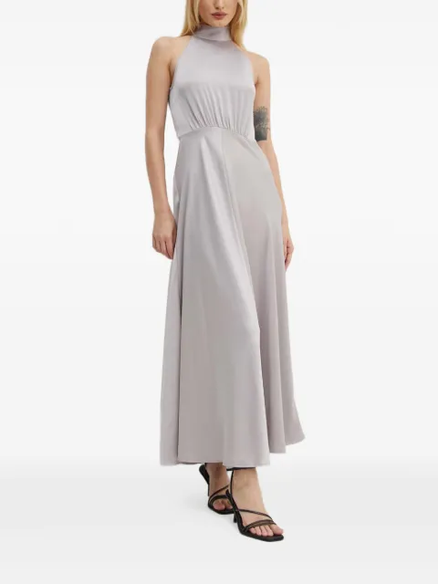SAMSOE SAMSOE Rheo bow halterneck dress Grey F20500071