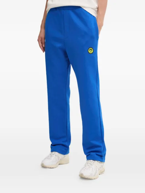 BARROW logo-patch sweatpants Blue F4BWUAFP140