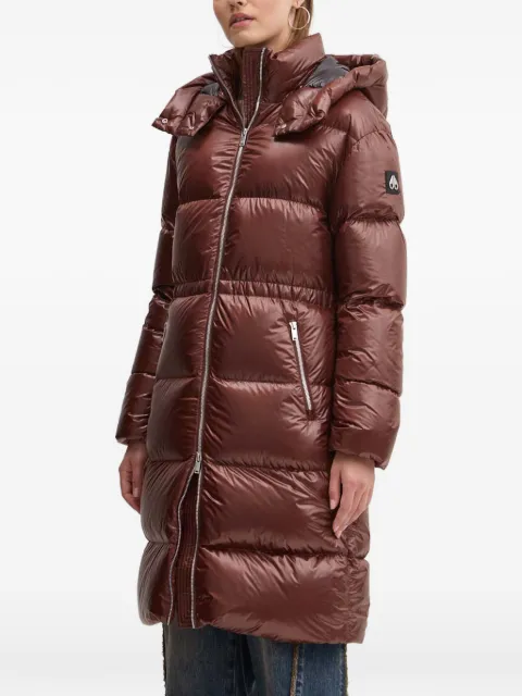 Moose Knuckles padded hooded jacket Brown M34LP218