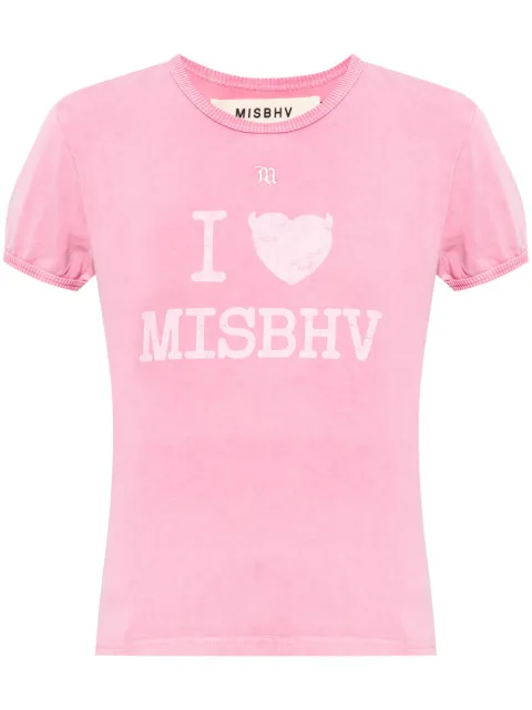 MISBHV logo print t-shirt Pink 241W116