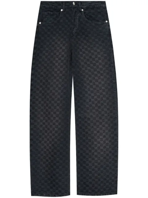 MISBHV jacquard monogram jeans Black 241W344