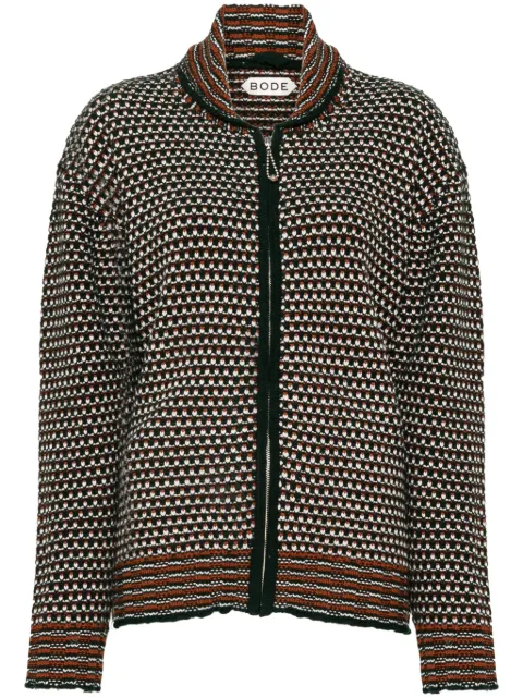 BODE merino polo jumper Black MRF24KT041