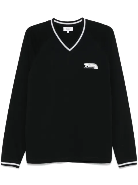 Maison Kitsuné Flax Fox T-shirt Black NM00108KJ0119