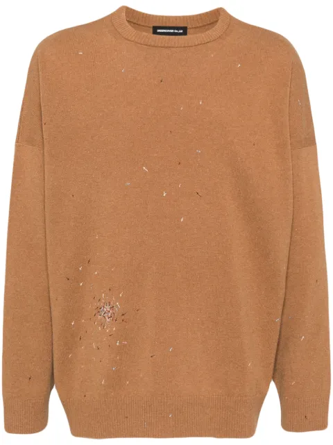 Undercover cross-embroidered jumper Neutrals UC2D4905